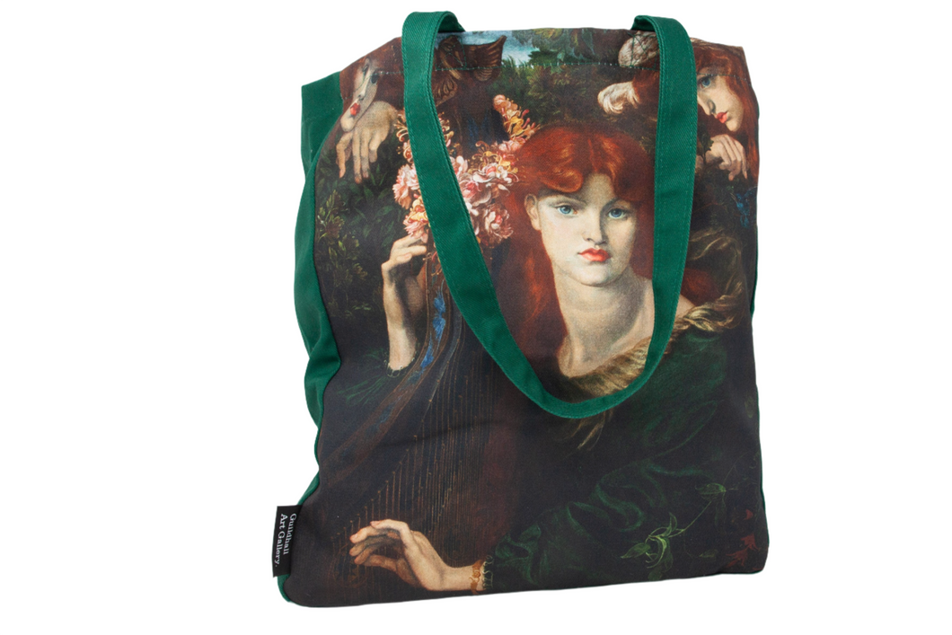 La Ghirlandata green cotton bag